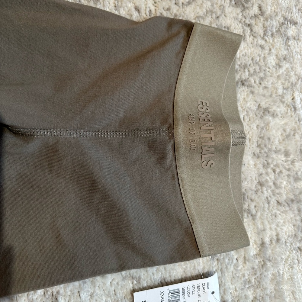 Essentials Olive and Beige Leggings